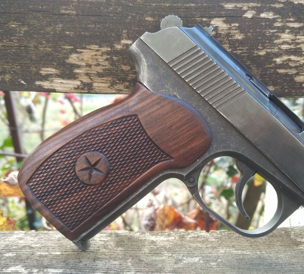 Handle for Makarov PMM pistol New! Wooden grip 